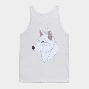 Siberian Husky - White Tank Top